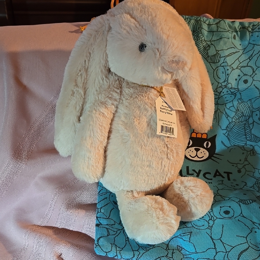 Jellycat Bashful Luxe Bunny Willow With Dust Bag